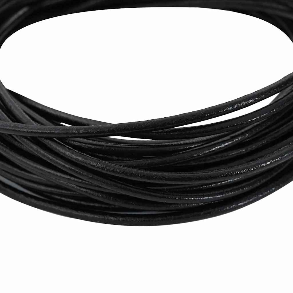 Kožni konop Crna Ø2,5 mm x 50 m Koža