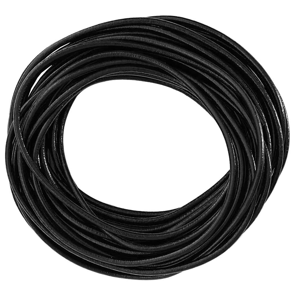 Kožni konop Crna Ø2,5 mm x 50 m Koža