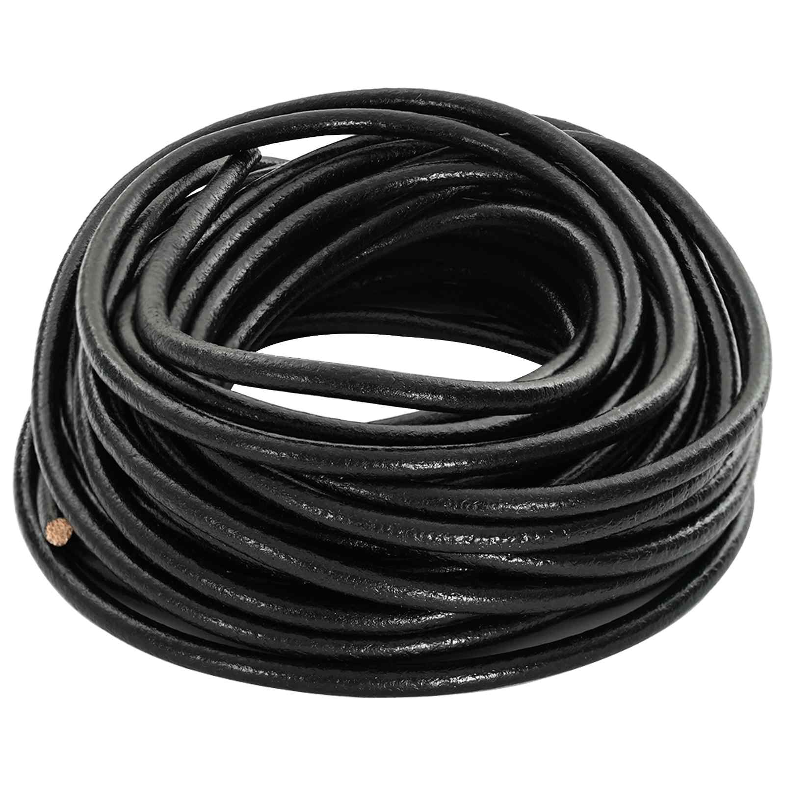 Kožni konop Crna Ø4 mm x 50 m Koža