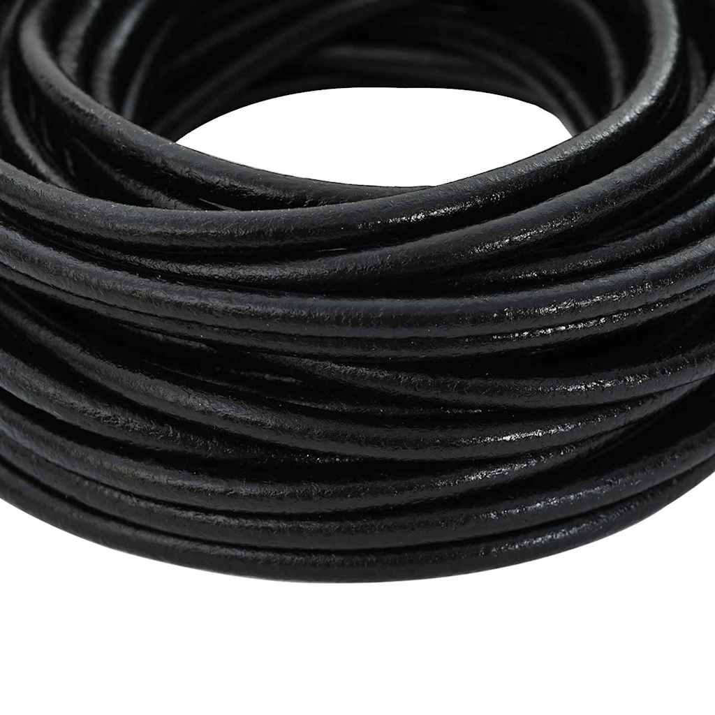 Kožni konop Crna Ø5 mm x 50 m Koža