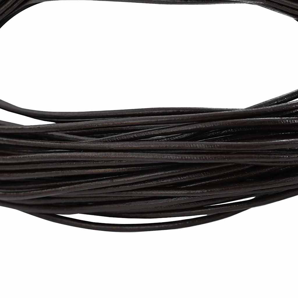 Kožni konop Tamno smeđa Ø2 mm x 10 m Koža