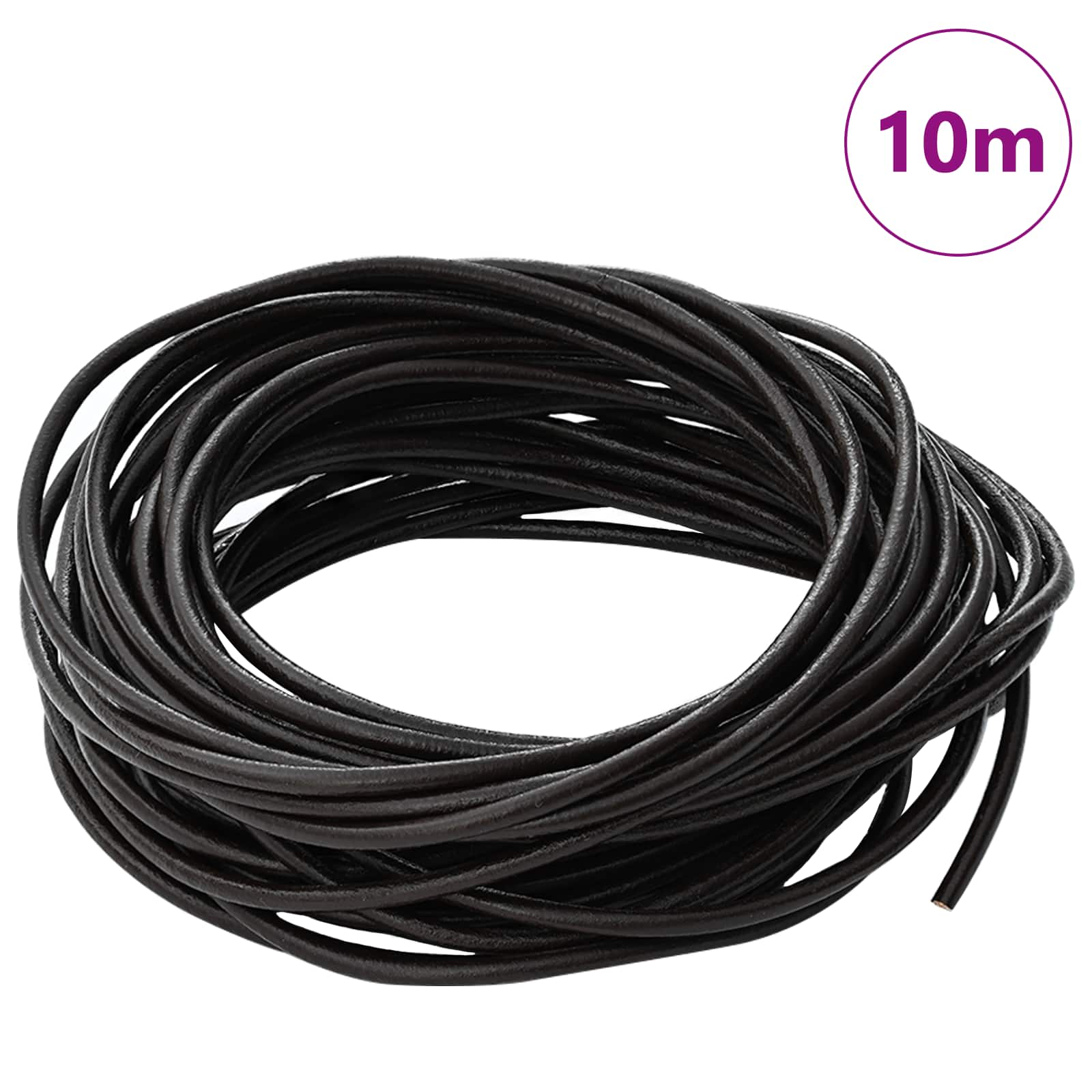 Kožni konop Tamno smeđa Ø2,5 mm x 10 m Koža