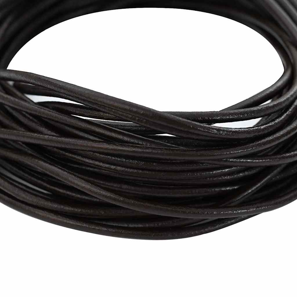 Kožni konop Tamno smeđa Ø2,5 mm x 50 m Koža