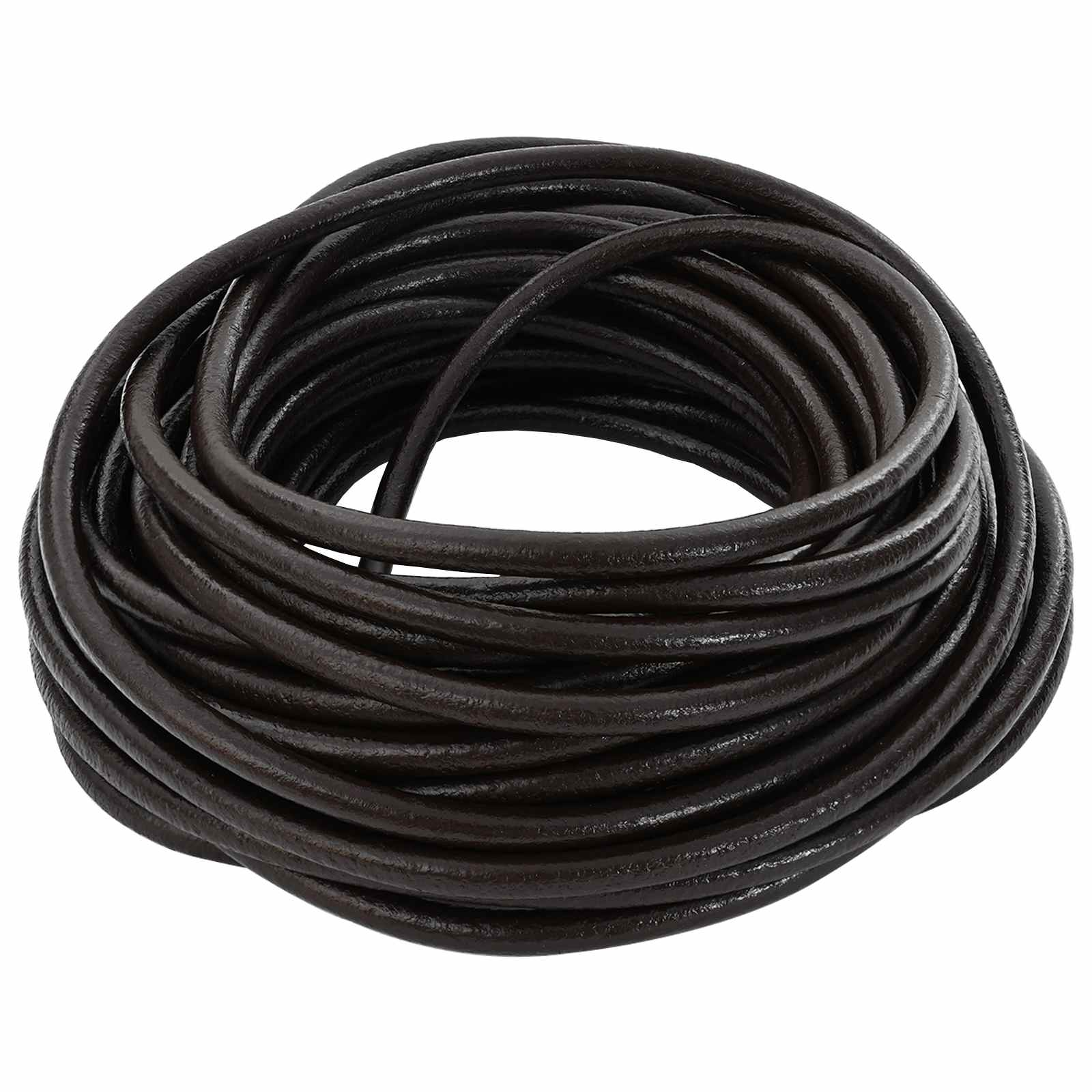 Kožni konop Tamno smeđa Ø4 mm x 5 m Koža