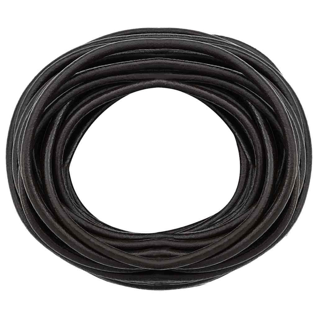 Kožni konop Tamno smeđa Ø5 mm x 10 m Koža