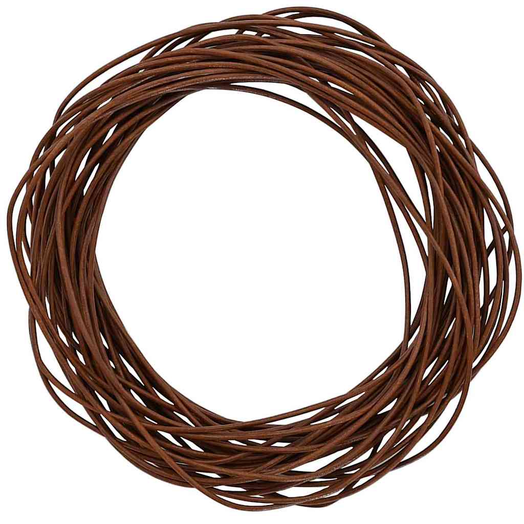 Kožni konop Svijetlosmeđa Ø1,5 mm x 5 m Koža