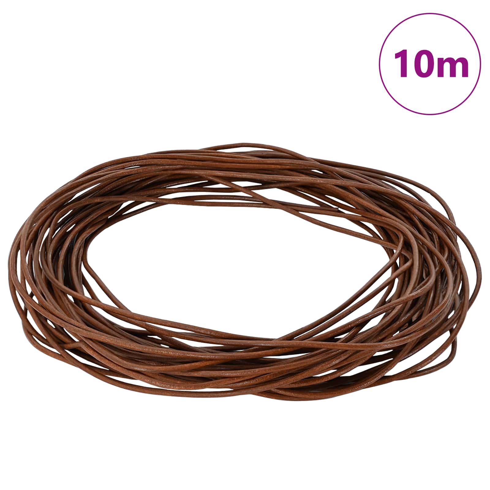Kožni konop Svijetlosmeđa Ø1,5 mm x 10 m Koža