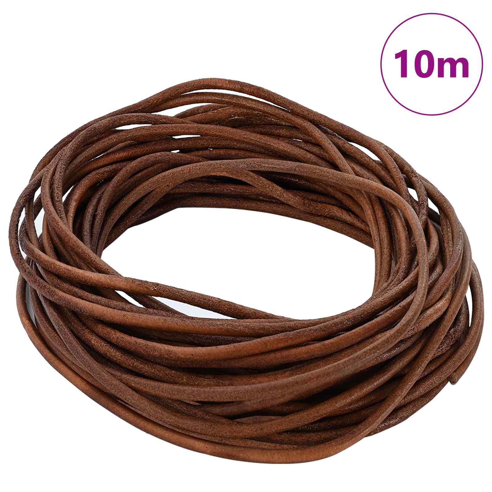Kožni konop Svijetlosmeđa Ø2,5 mm x 10 m Koža