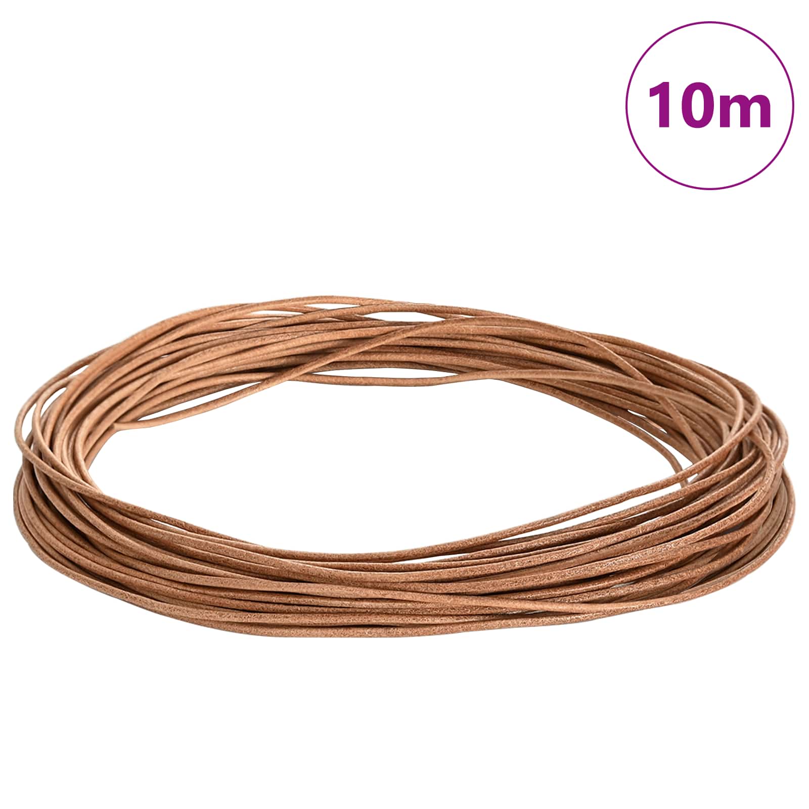Kožni konop Smeđa Ø1,5 mm x 10 m Koža