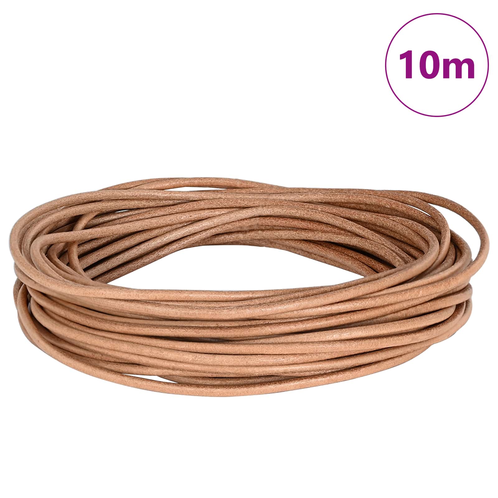 Kožni konop Smeđa Ø2,5 mm x 10 m Koža