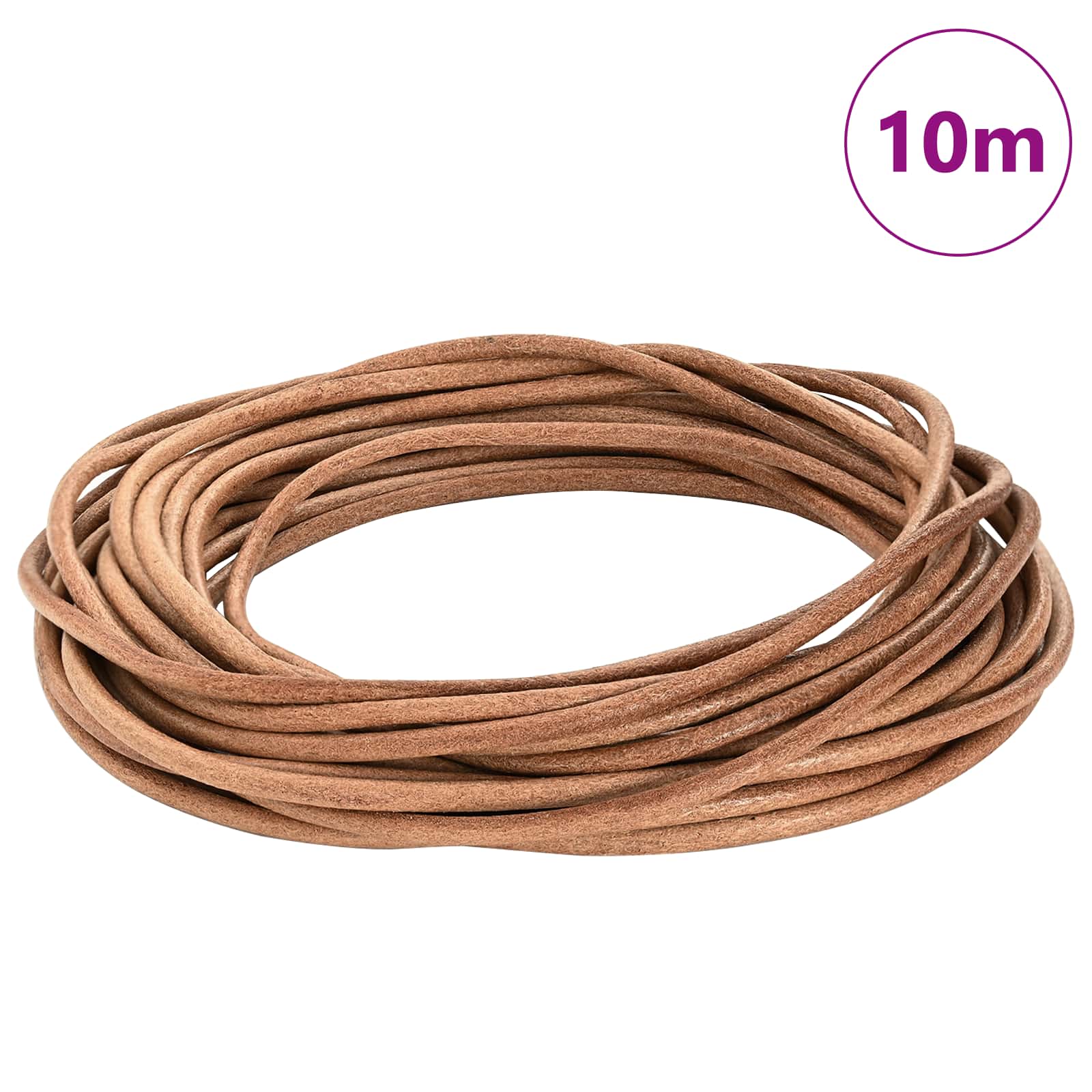 Kožni konop Smeđa Ø5 mm x 10 m Koža