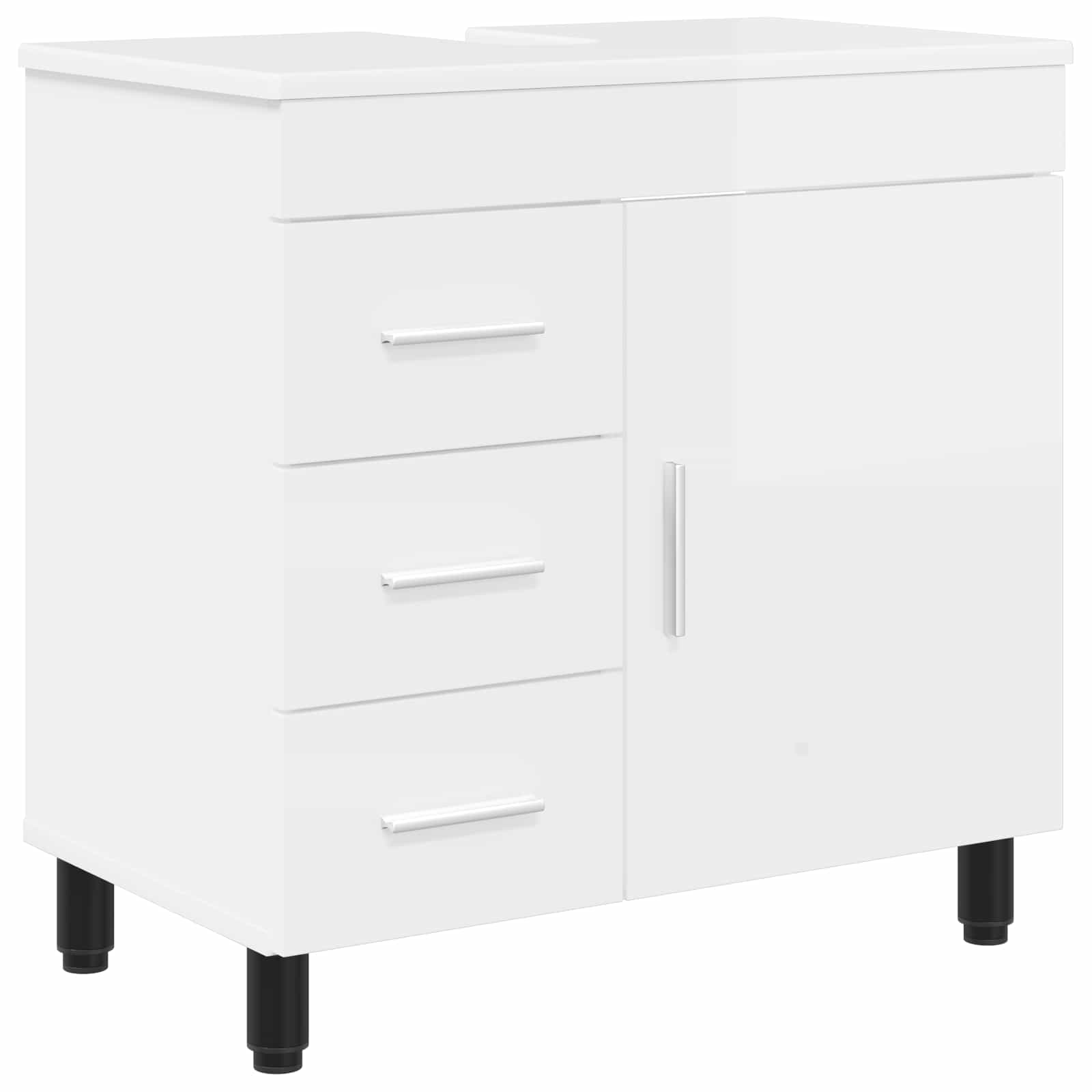 Toaletna jedinica Bijela visokog sjaja 60 x 35 x 60 cm
