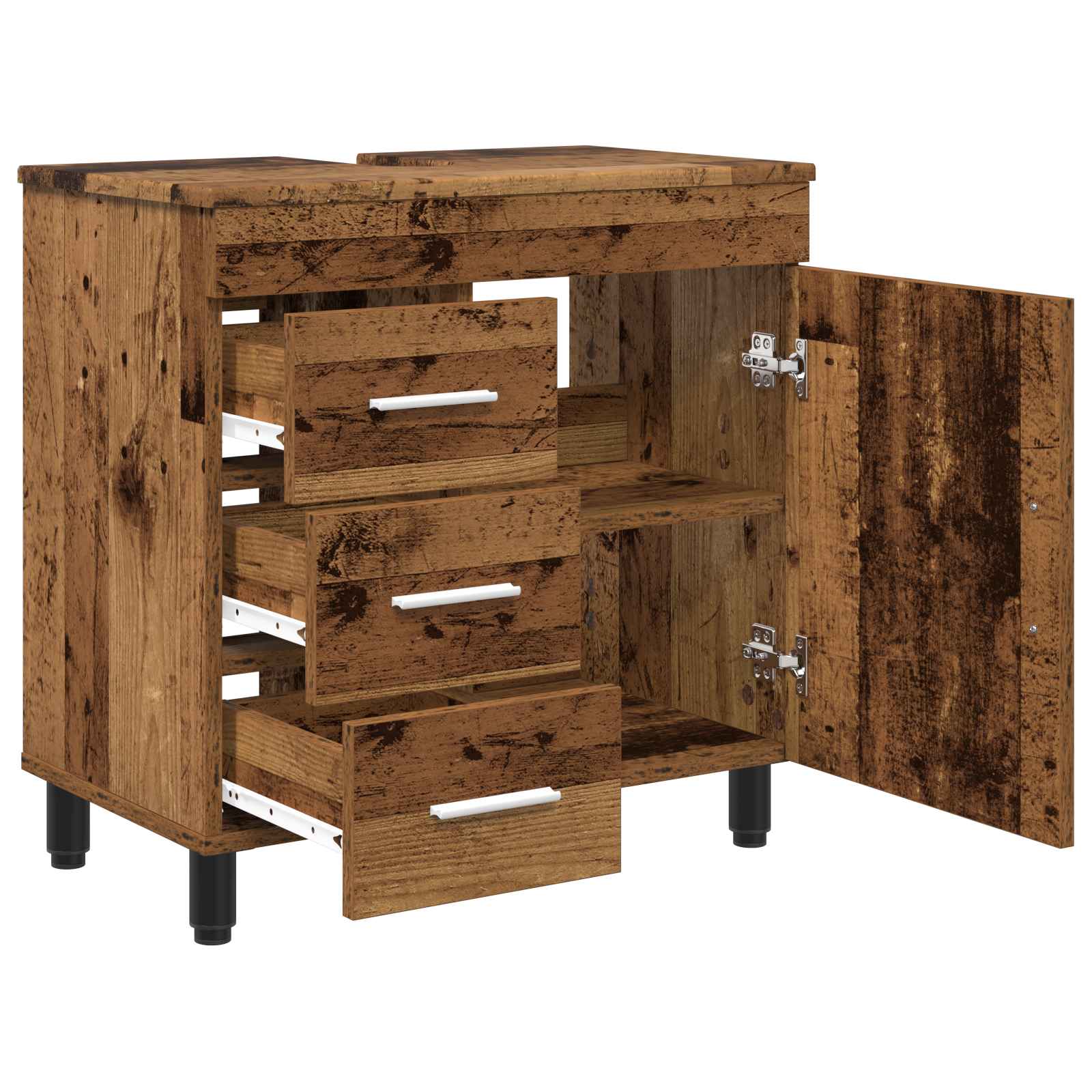 Toaletna jedinica Staro drvo 60 x 35 x 60 cm Konstruirano drvo