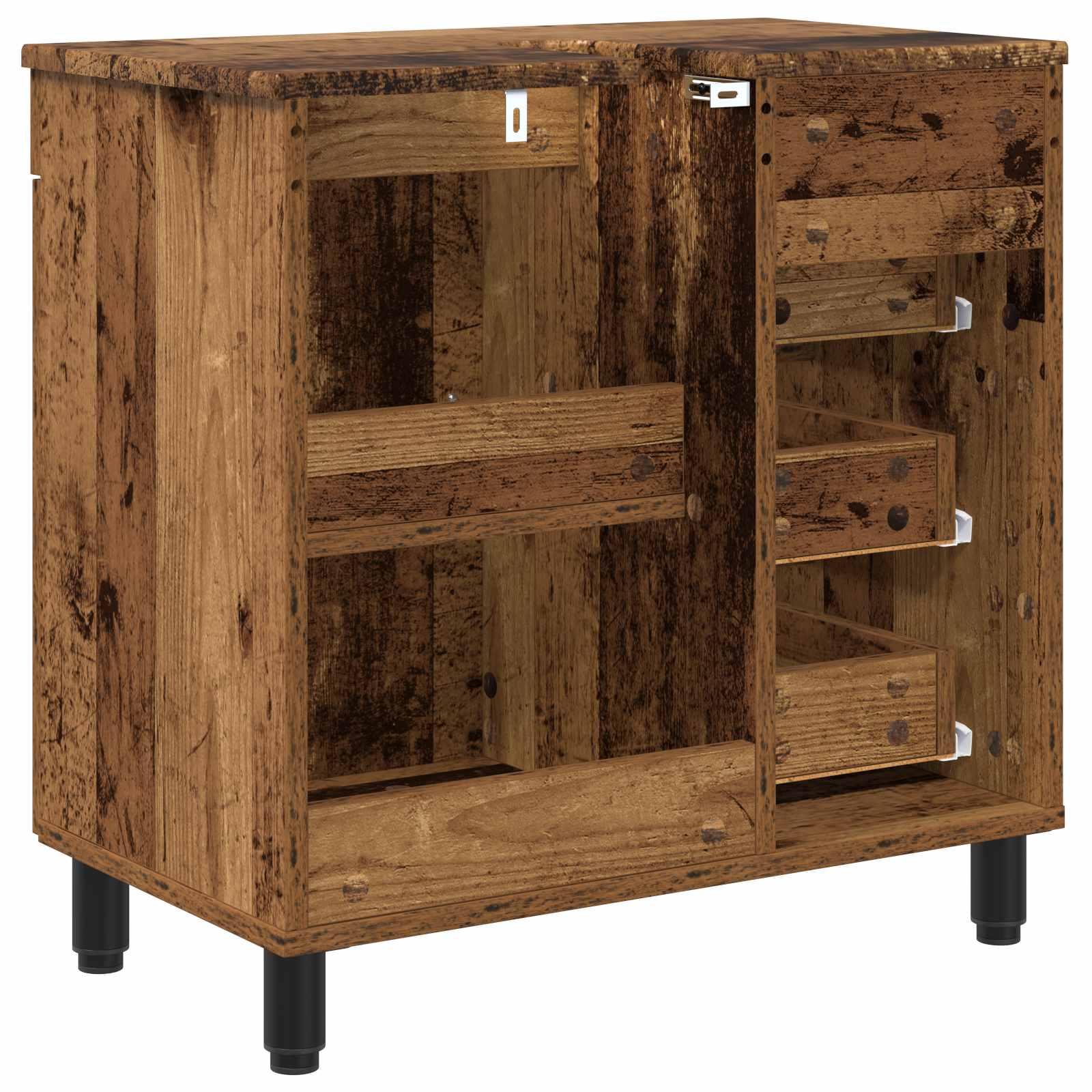 Toaletna jedinica Staro drvo 60 x 35 x 60 cm Konstruirano drvo