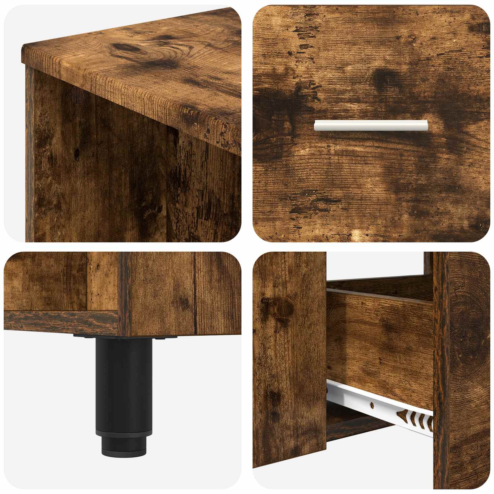 Toaletna jedinica Dimljeni hrast 80 x 35 x 60 cm