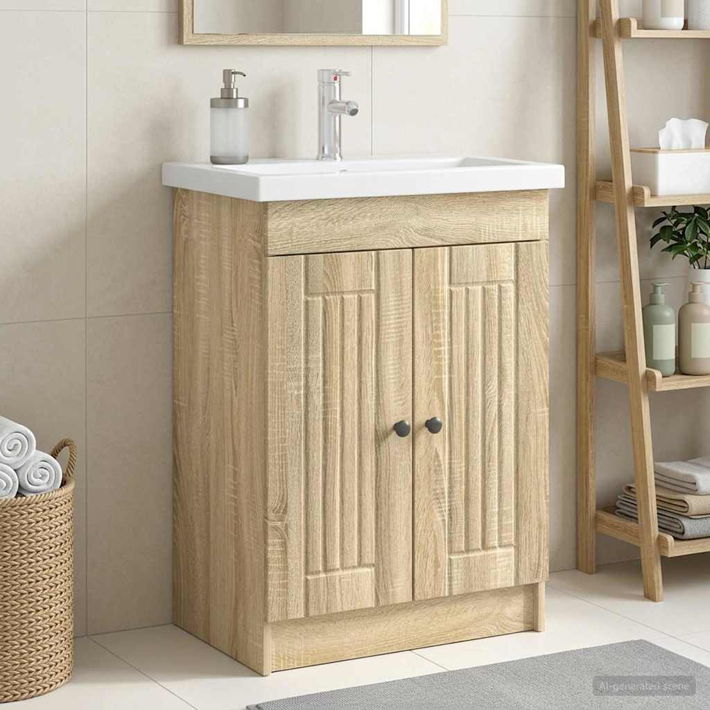 Ormarić ispod umivaonika Hrast sonoma 78,5 x 37,5 x 81 cm