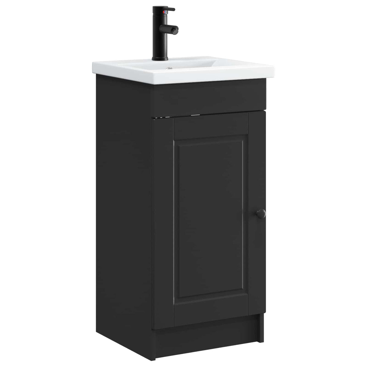 Kupaonski umivaonik s sudoperom Crna 42 x 40 x 84,5 cm