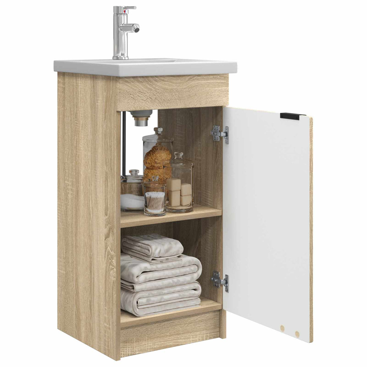 Kupaonski umivaonik s sudoperom Hrast sonoma 42 x 40 x 84,5 cm