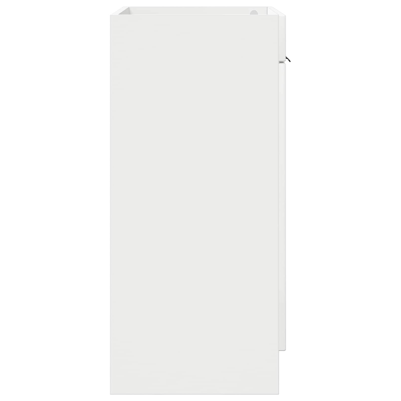 Ormarić ispod umivaonika Bijela visokog sjaja 56 x 37,5 x 81 cm