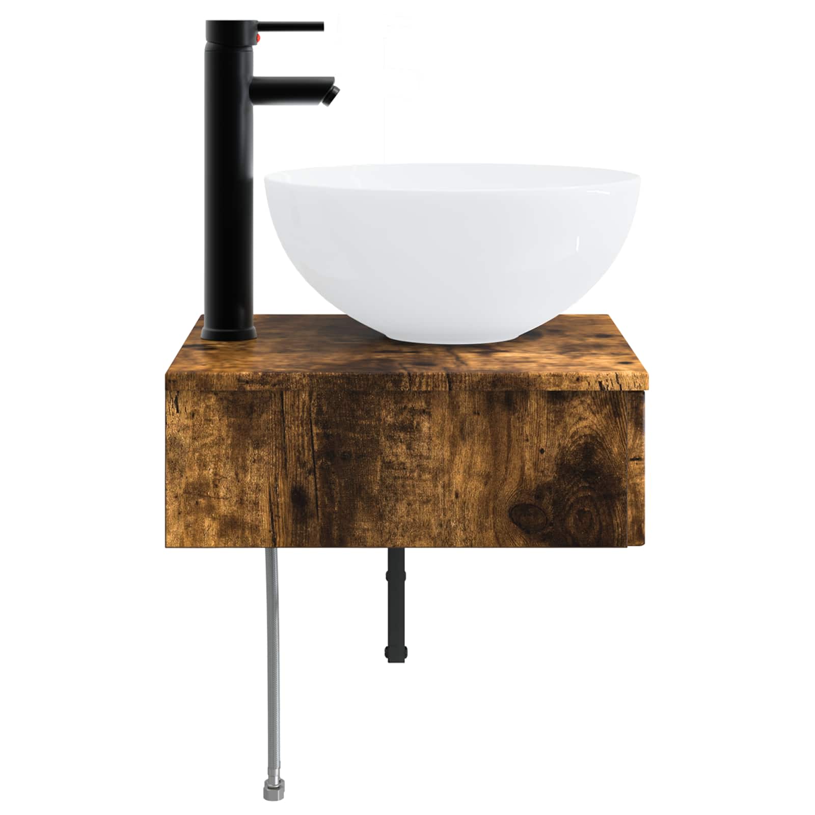 Zidni sudoper Dimljeni hrast 40 x 41 x 40,5 cm