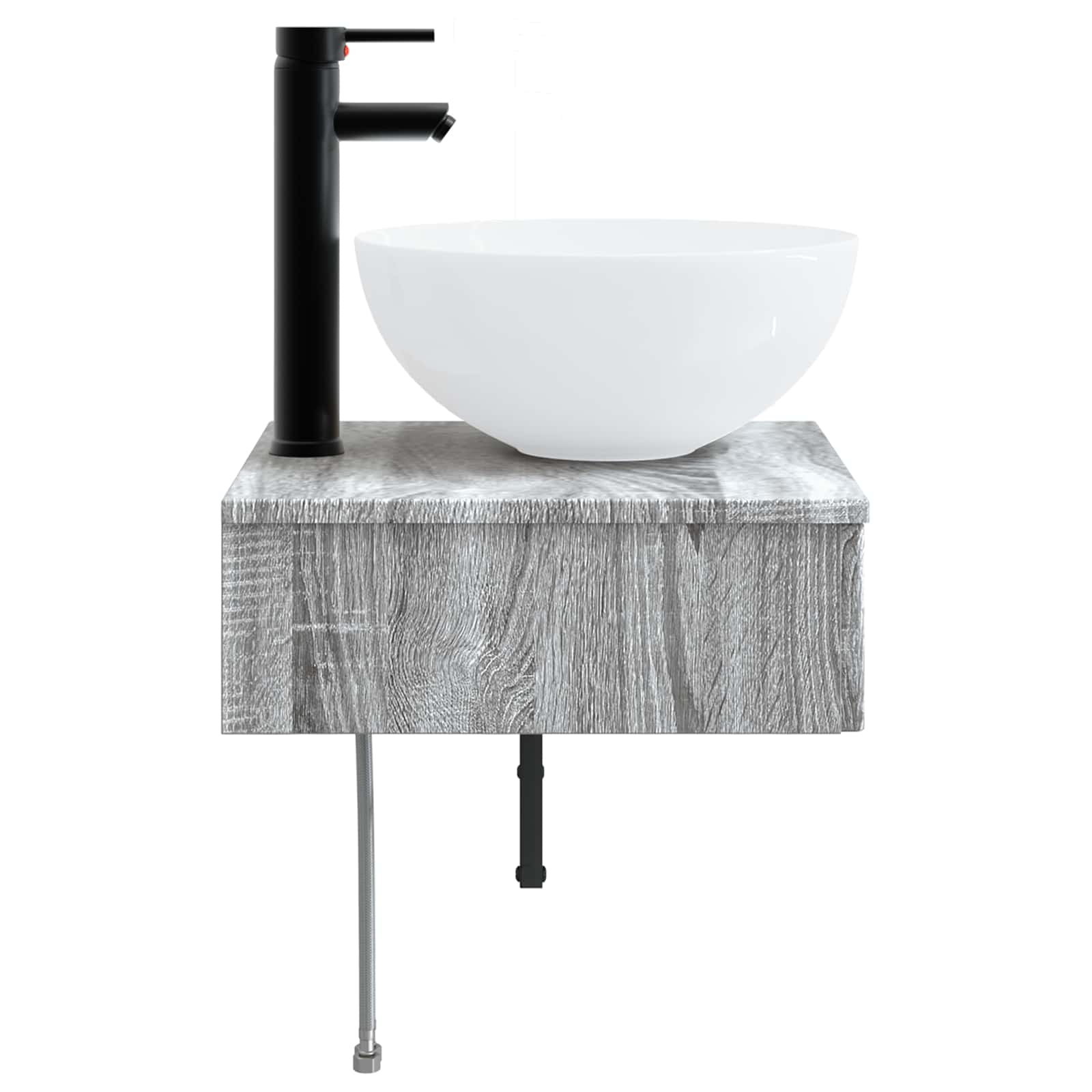 Zidni sudoper Siva Sonoma 40 x 41 x 40,5 cm Konstruirano drvo