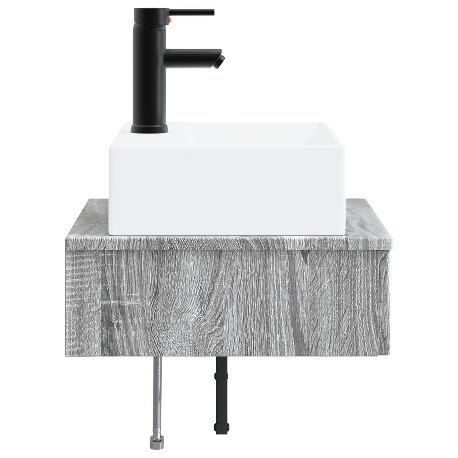 Zidni sudoper Siva Sonoma 40 x 41 x 39 cm Konstruirano drvo