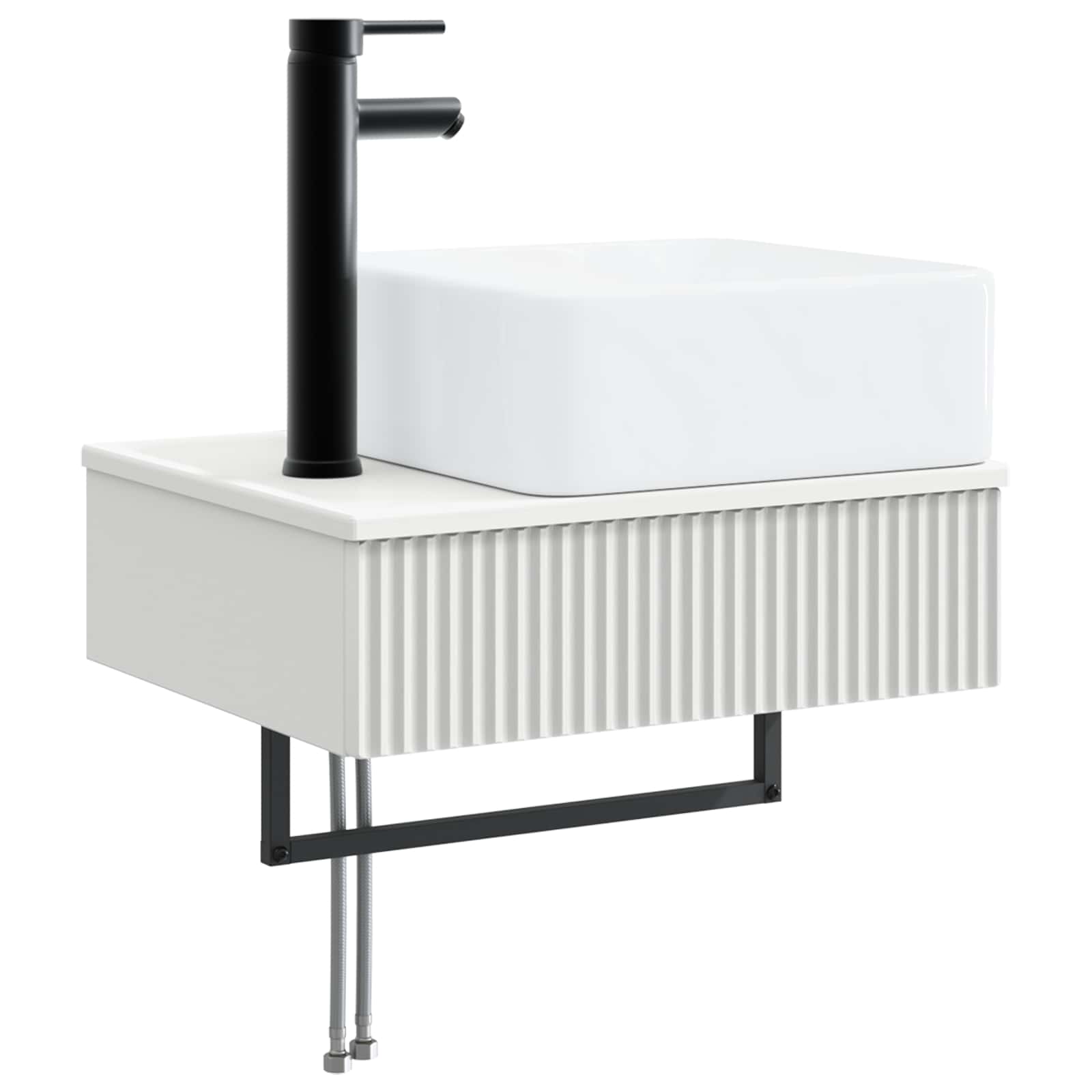 Zidni sudoper Bijela 53 x 35 x 39 cm Konstruirano drvo