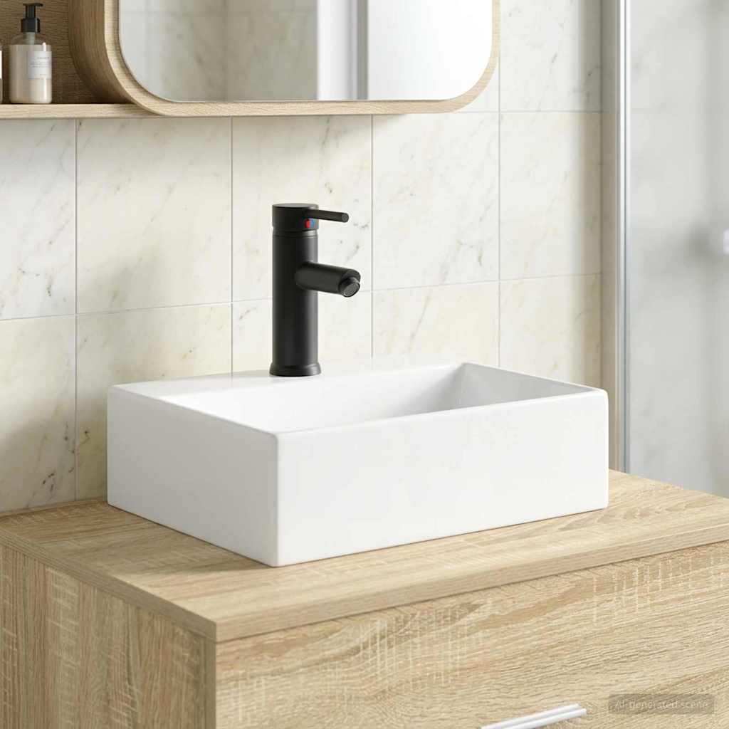 Umivaonik za kupaonicu Mat Crna 39 x 30,5 x 12,5 cm Metal