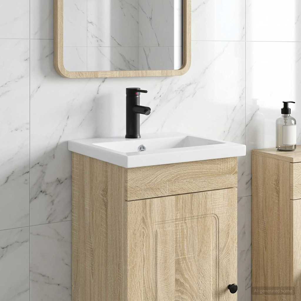 Umivaonik za kupaonicu Mat Crna 42 x 40 x 16,5 cm Metal