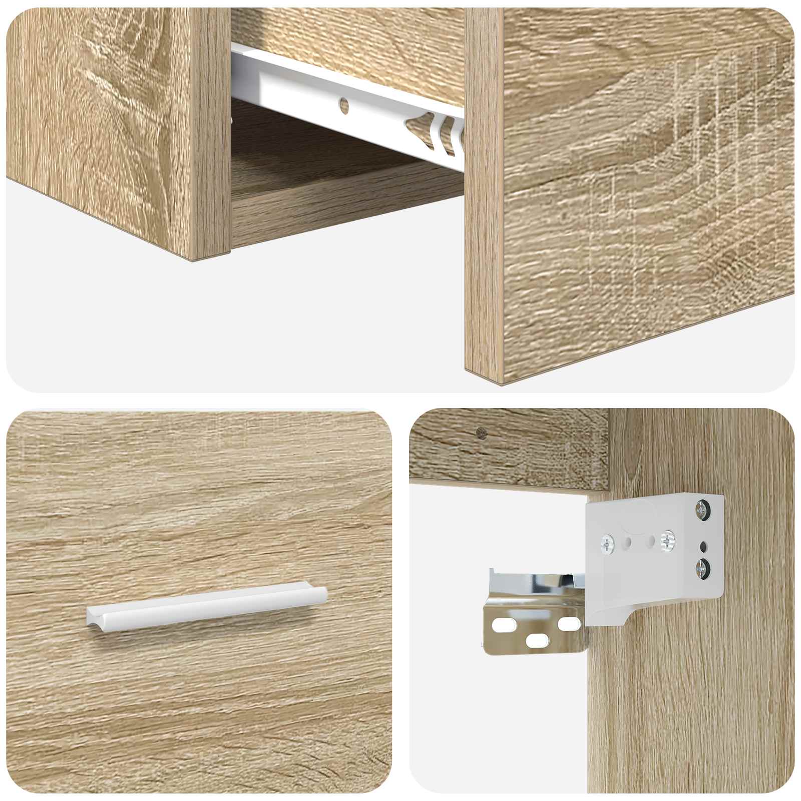Umivaonik s policom Hrast sonoma 49,5 x 41 x 64,5 cm