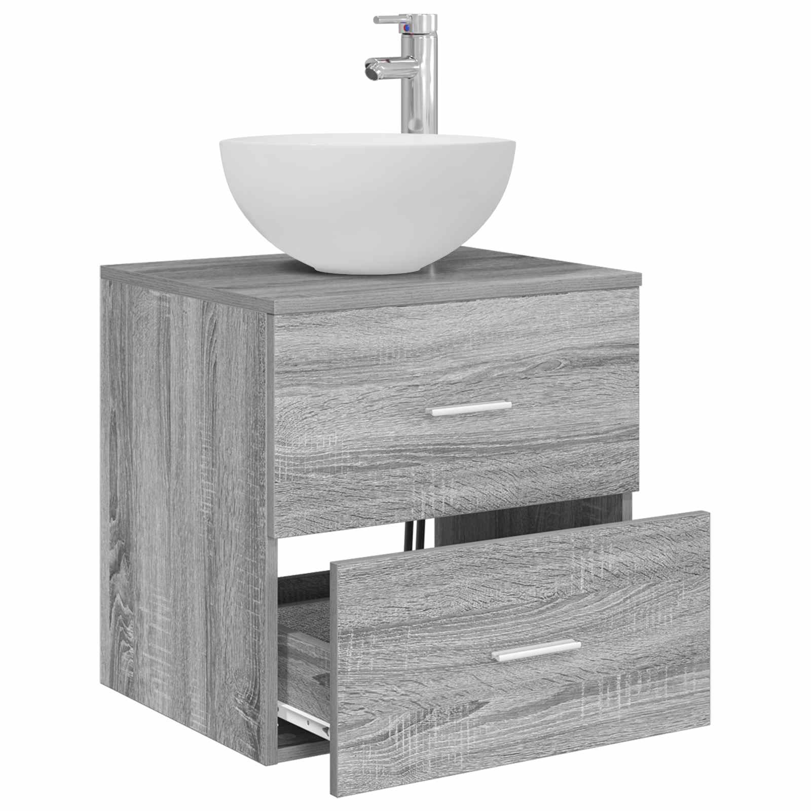 Umivaonik s policom Siva Sonoma 49,5 x 41 x 64,5 cm