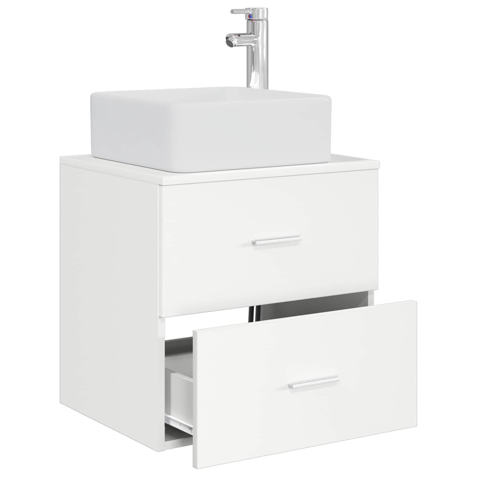 Umivaonik s policom Bijela 49,5 x 41 x 63 cm Konstruirano drvo