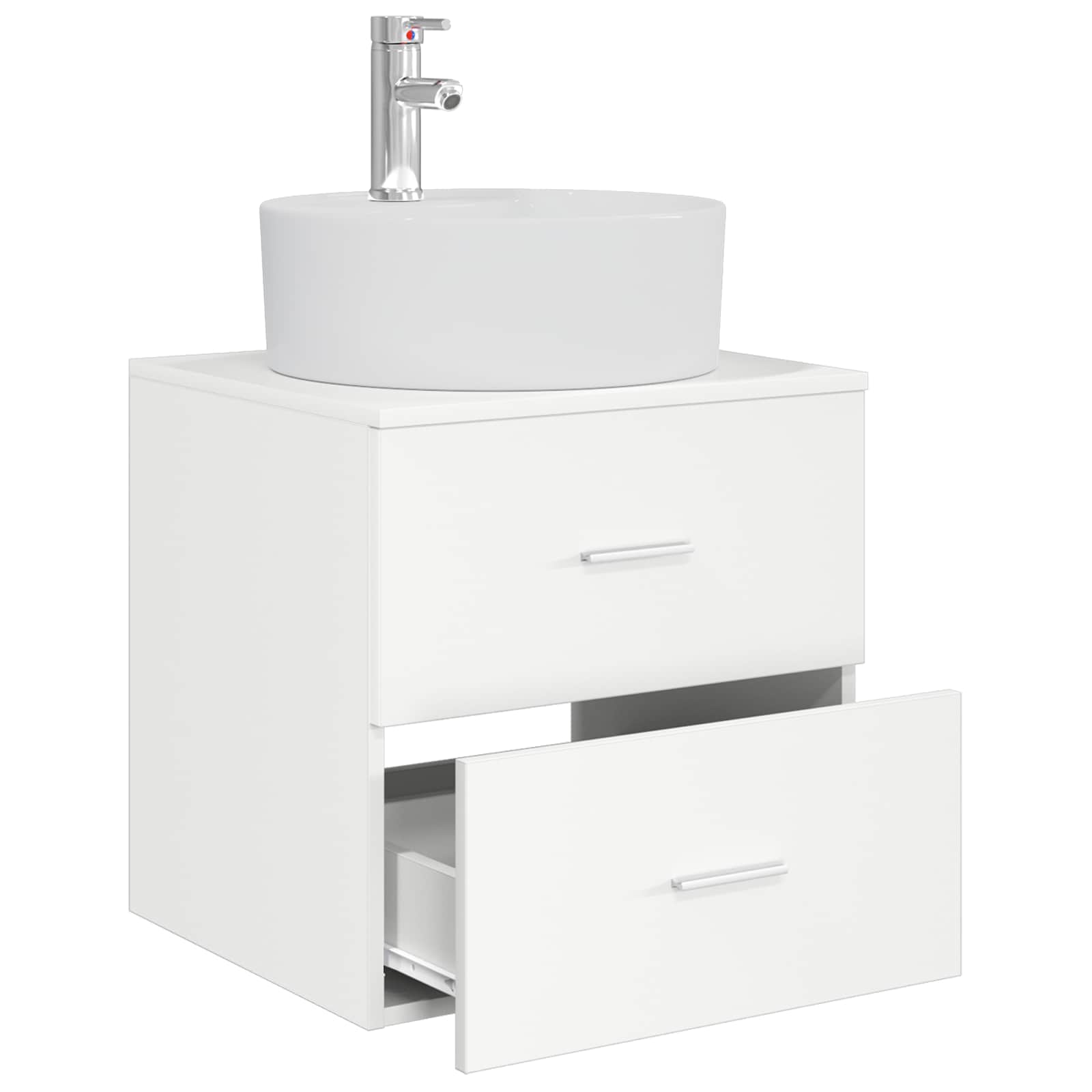 Umivaonik s policom Bijela 49,5 x 44,5 x 65 cm