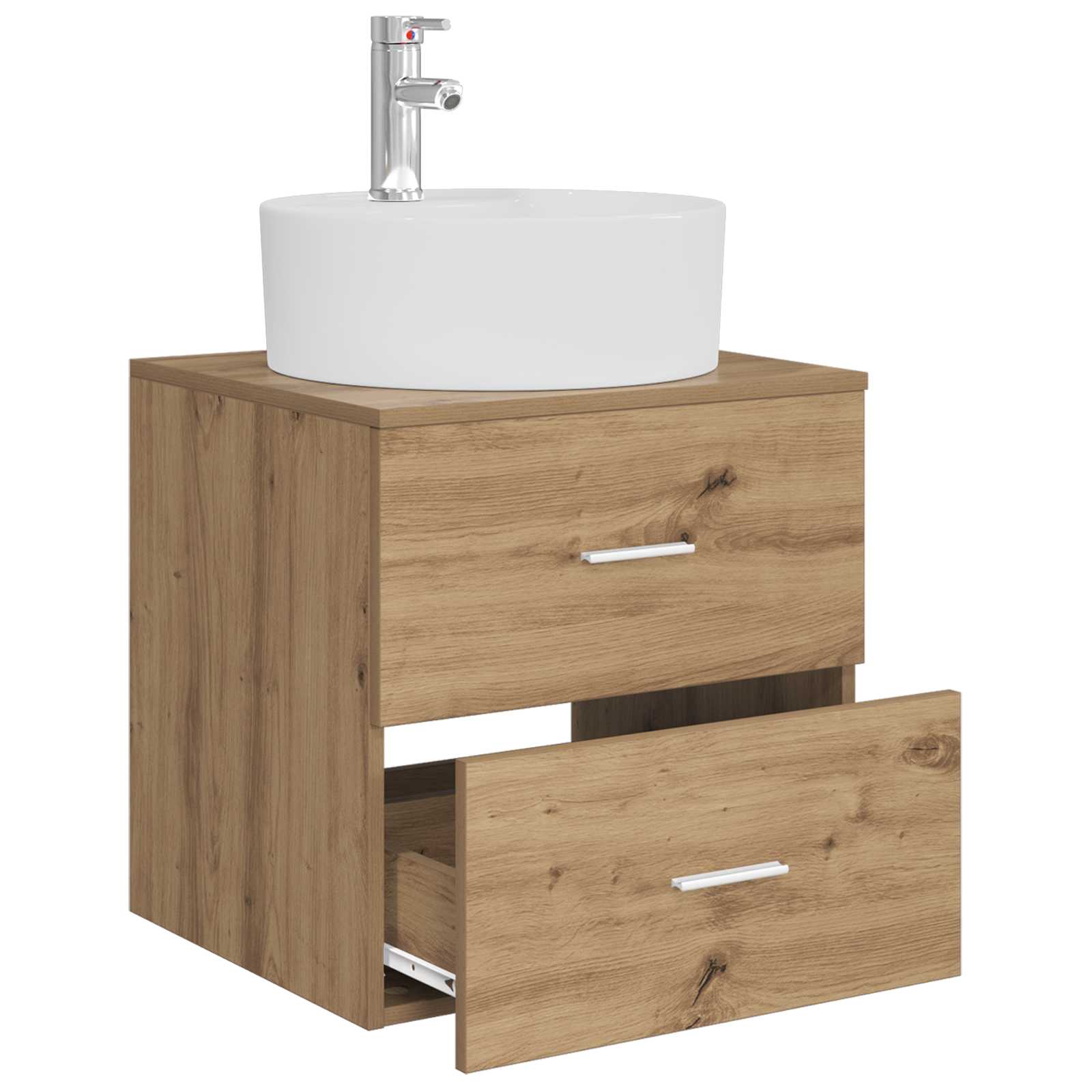 Umivaonik s policom Hrast artisan 49,5 x 44,5 x 65 cm