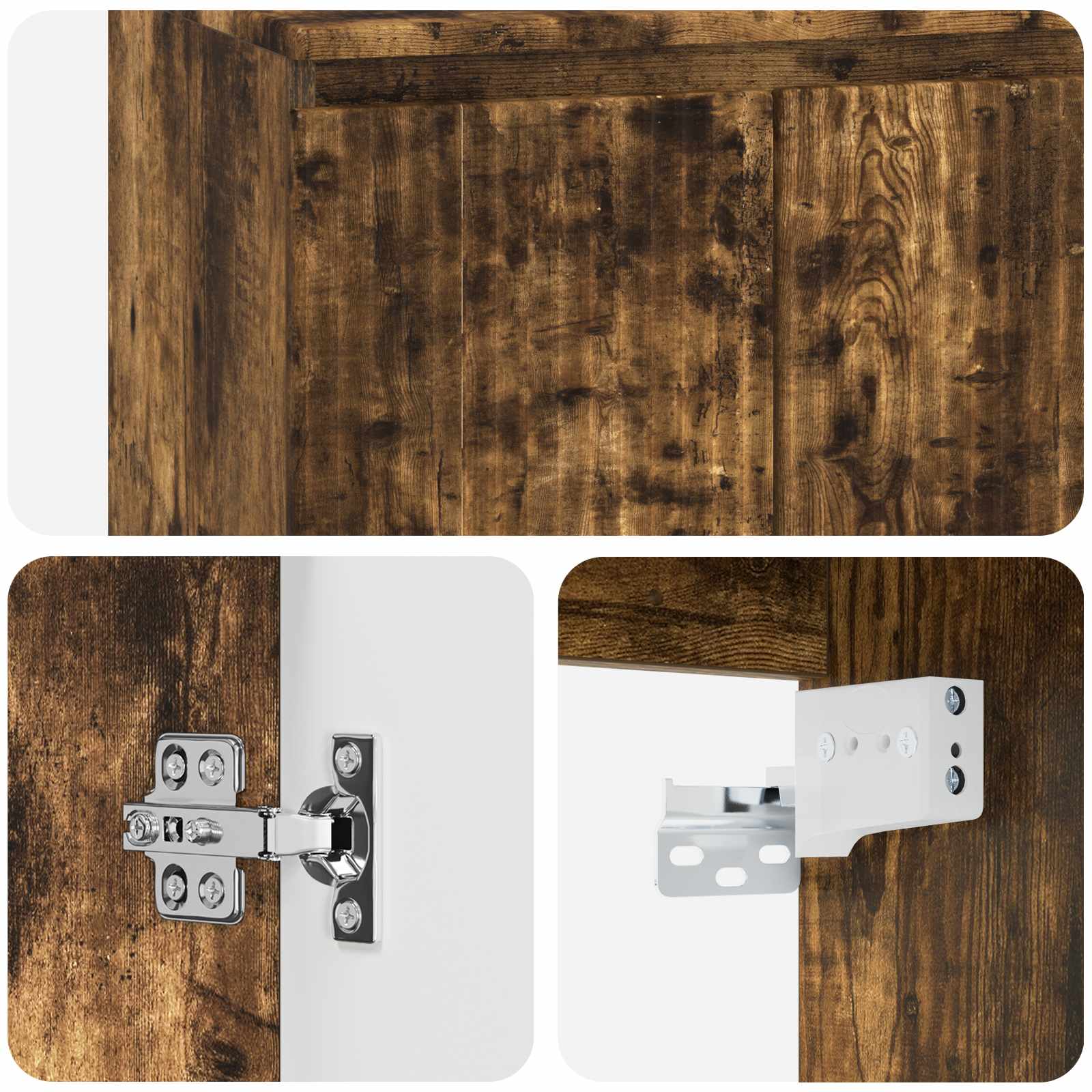 Umivaonik s policom Dimljeni hrast 49,5 x 41 x 64,5 cm