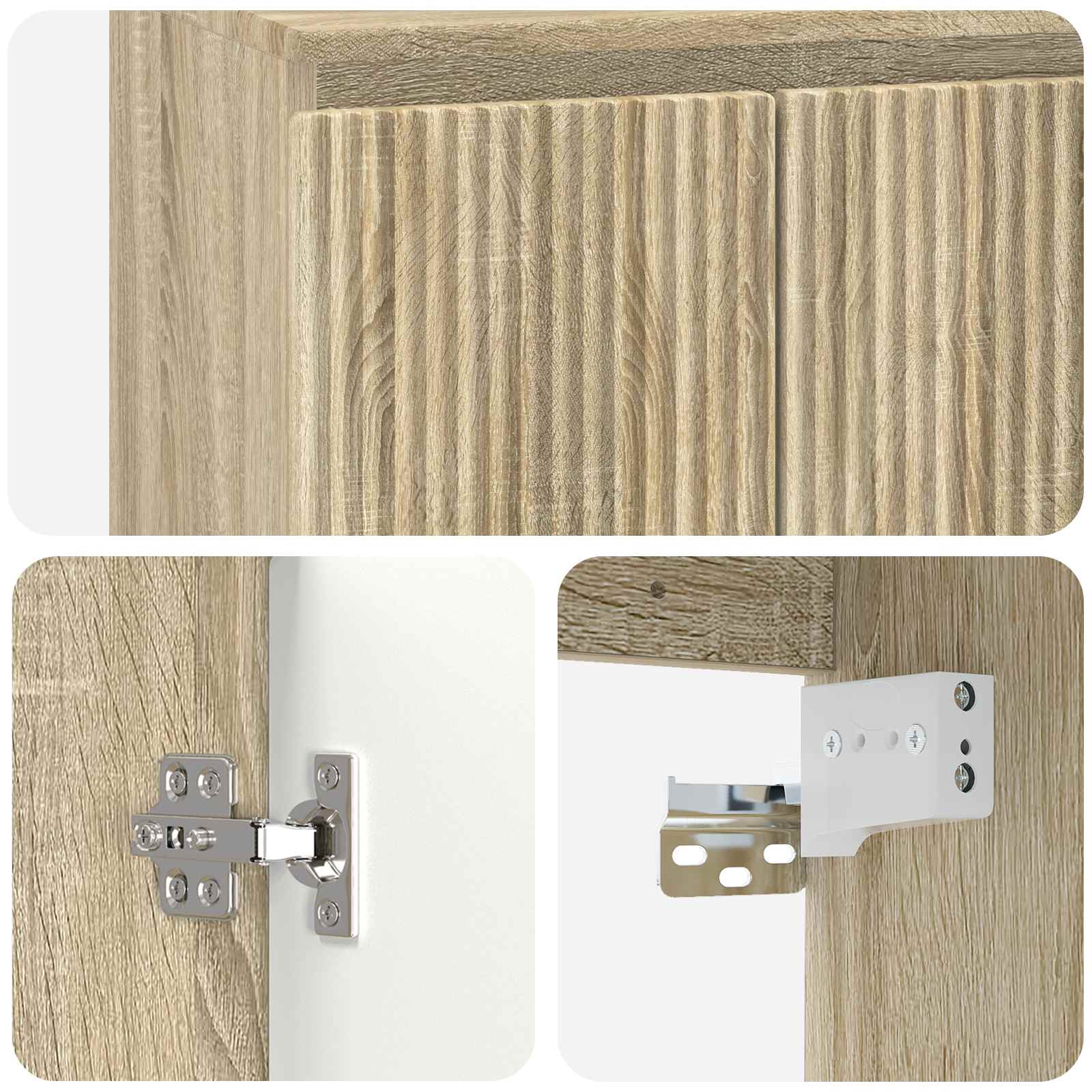 Umivaonik s policom Hrast sonoma 49,5 x 41 x 63 cm