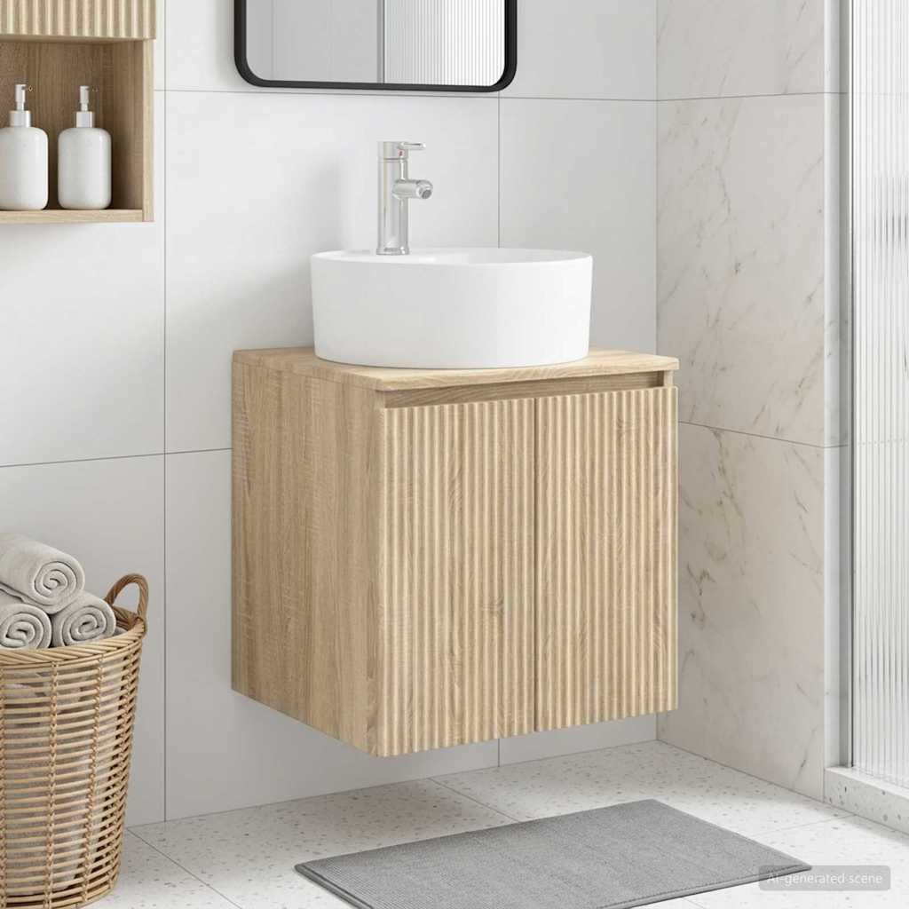 Umivaonik s policom Hrast sonoma 49,5 x 44,5 x 65 cm