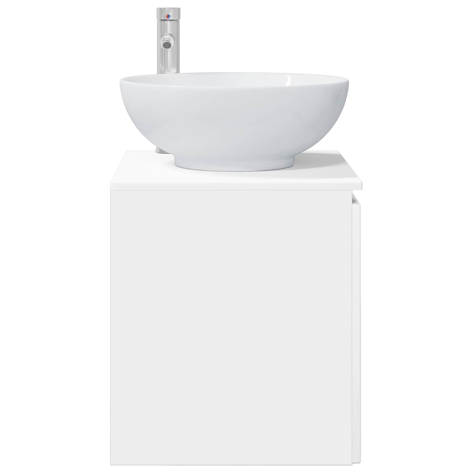 Umivaonik s policom Bijela visokog sjaja 49,5 x 44,5 x 65 cm