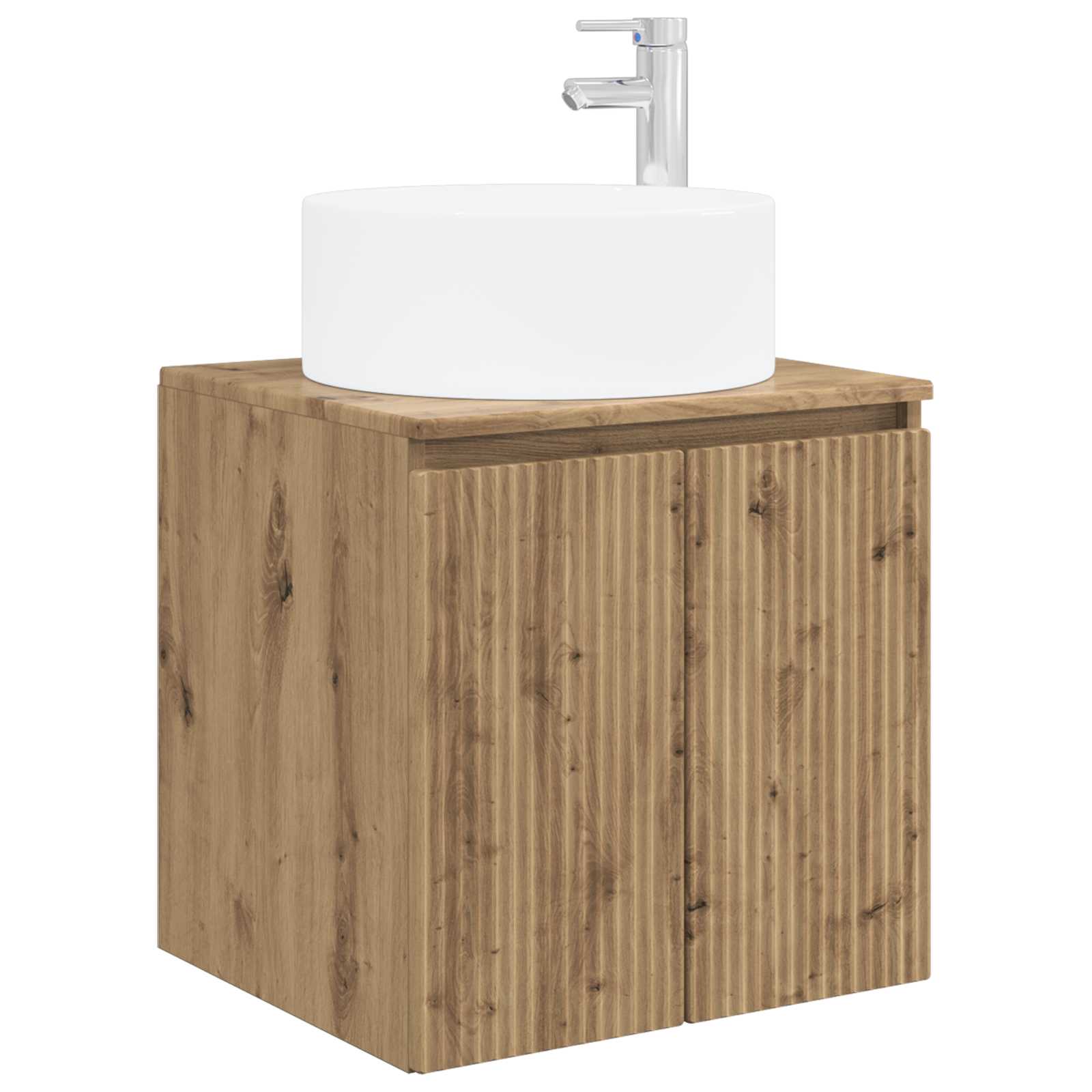 Umivaonik s policom za zid Hrast artisan 49,5 x 44,5 x 65,5 cm
