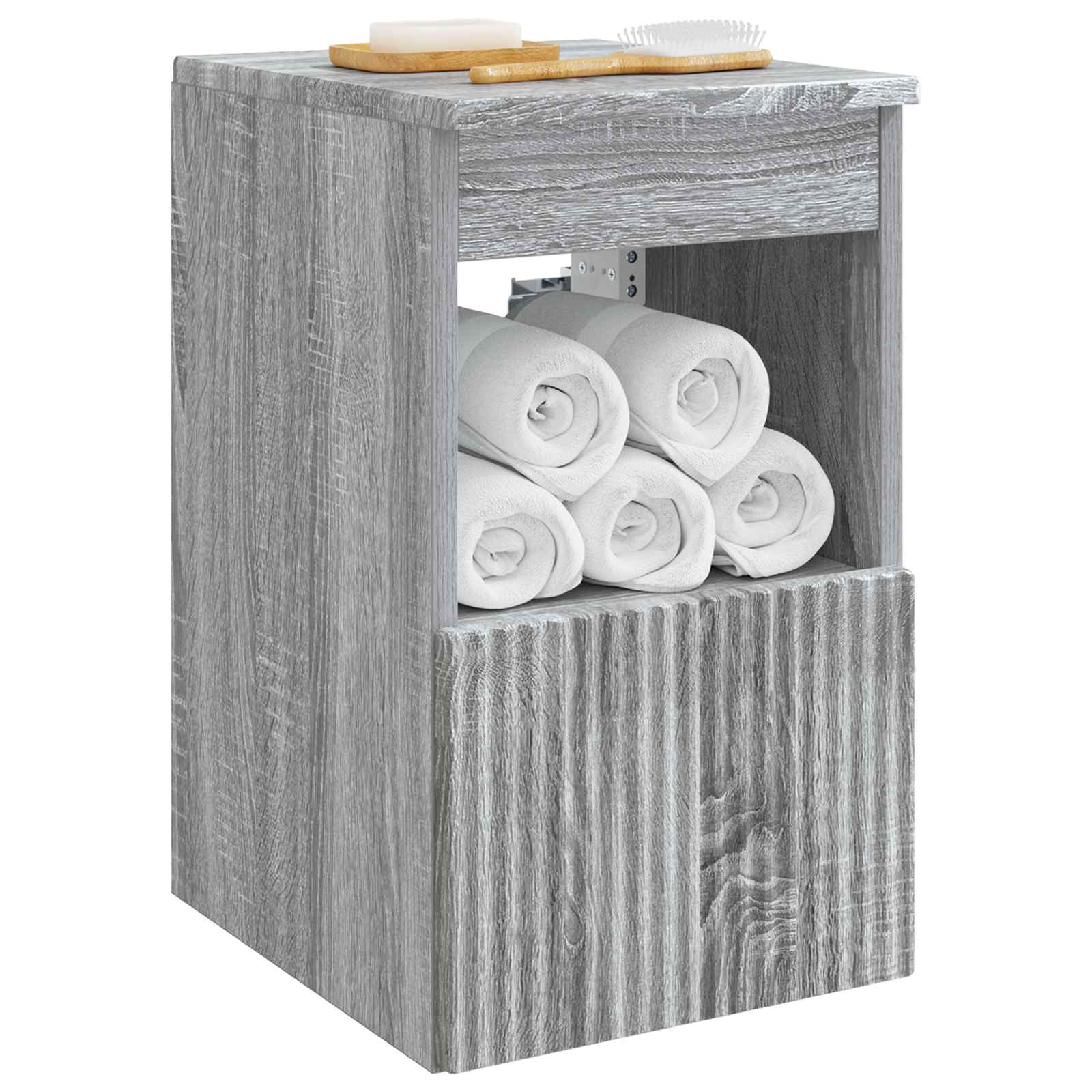 Kupaonski ormar Siva Sonoma 30 x 35 x 50 cm Konstruirano drvo