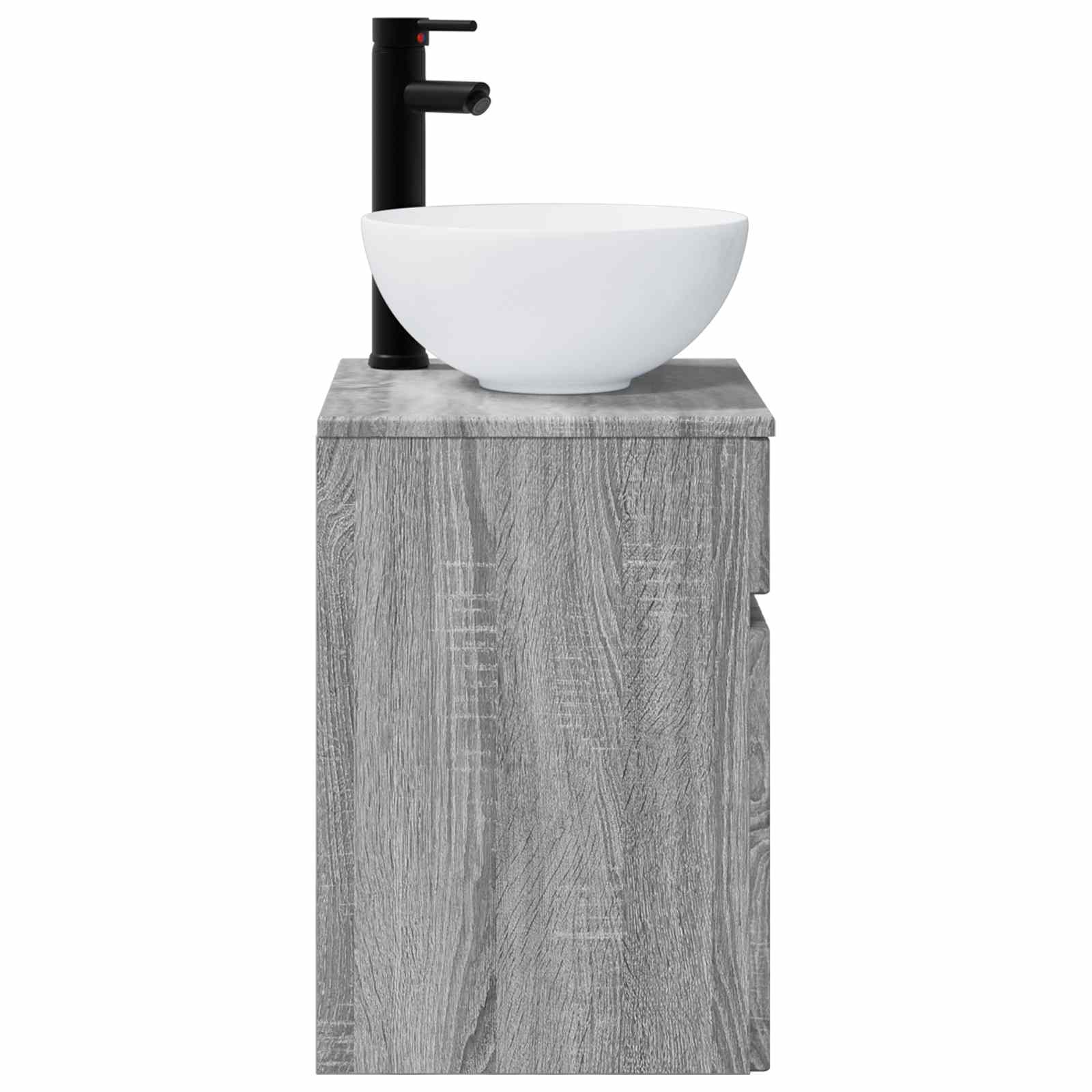 Umivaonik s policom za zid Siva Sonoma 39 x 35 x 63 cm
