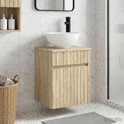 Umivaonik s policom za zid Hrast sonoma 39 x 41 x 64,5 cm