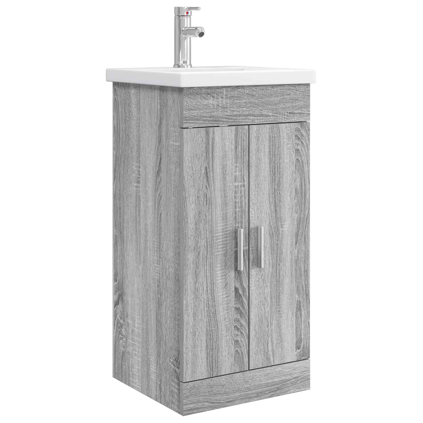 Kupaonski umivaonik s sudoperom Siva Sonoma 42 x 40 x 84,5 cm
