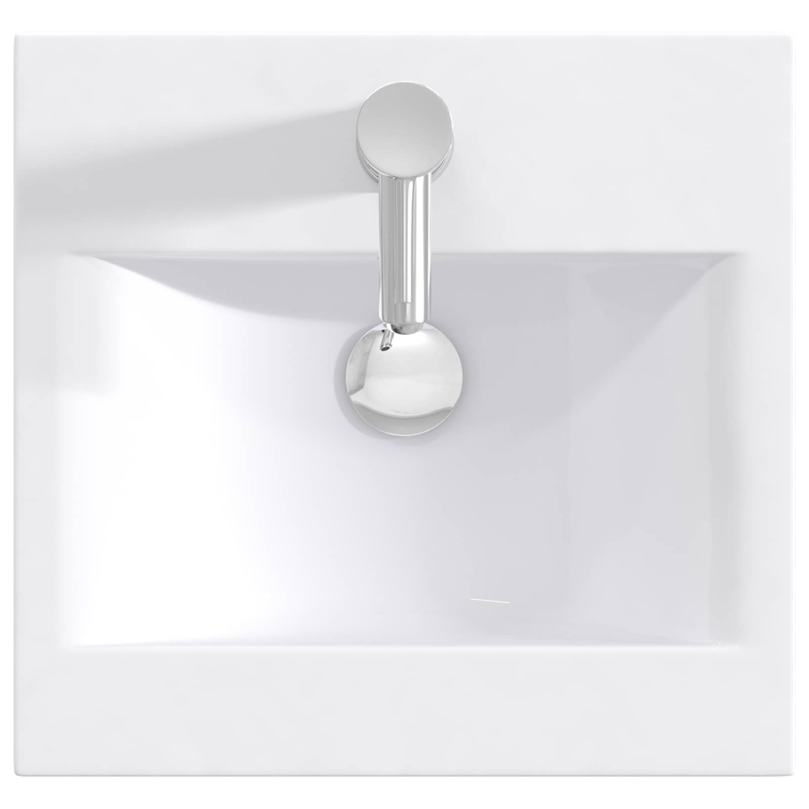 Kupaonski umivaonik s sudoperom Bijela 42 x 40 x 84,5 cm