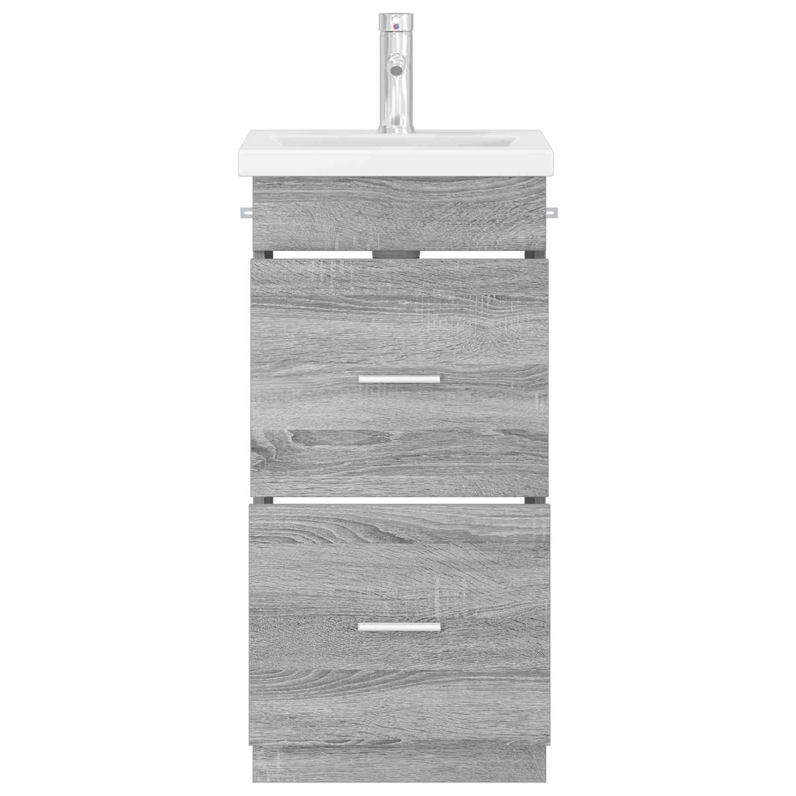 Kupaonski umivaonik s sudoperom Siva Sonoma 42 x 40 x 84,5 cm