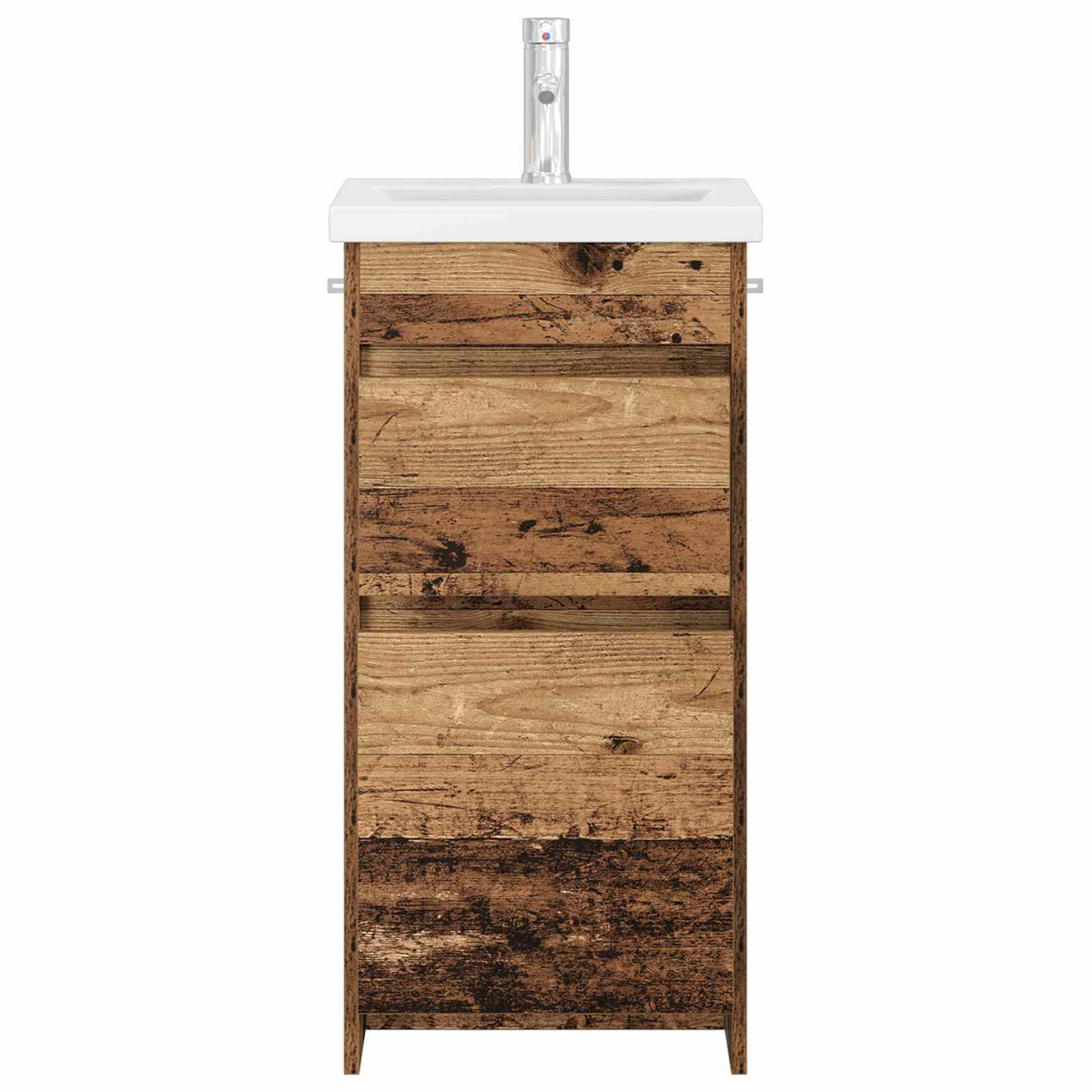 Kupaonski umivaonik s sudoperom Staro drvo 42 x 40 x 84,5 cm