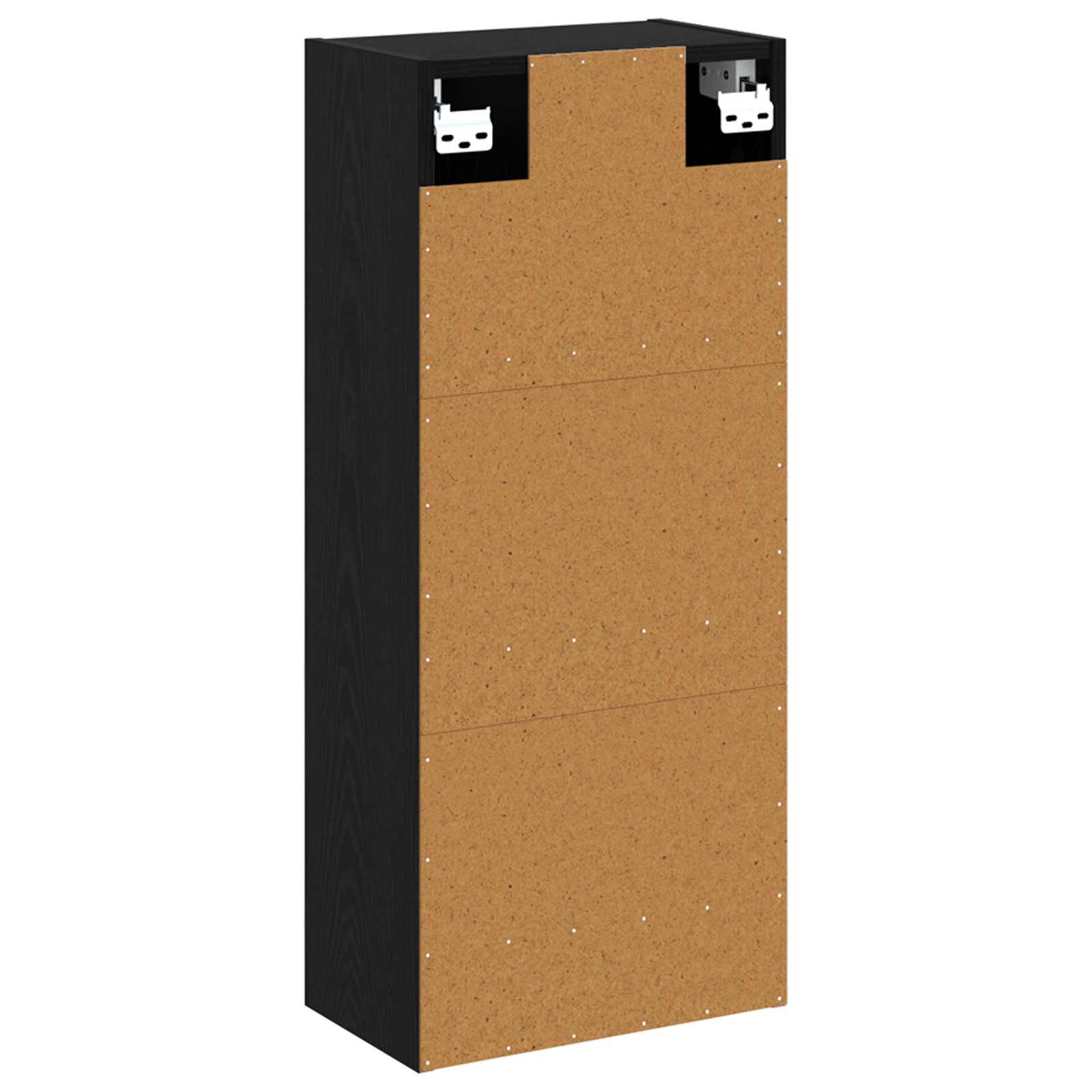 Umivaonik s policom za zid Crni hrast 35 x 20 x 81 cm