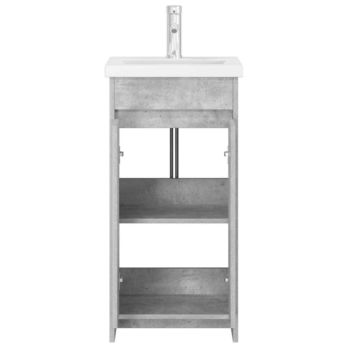 Kupaonski umivaonik s sudoperom Betonska siva 42 x 40 x 84,5 cm