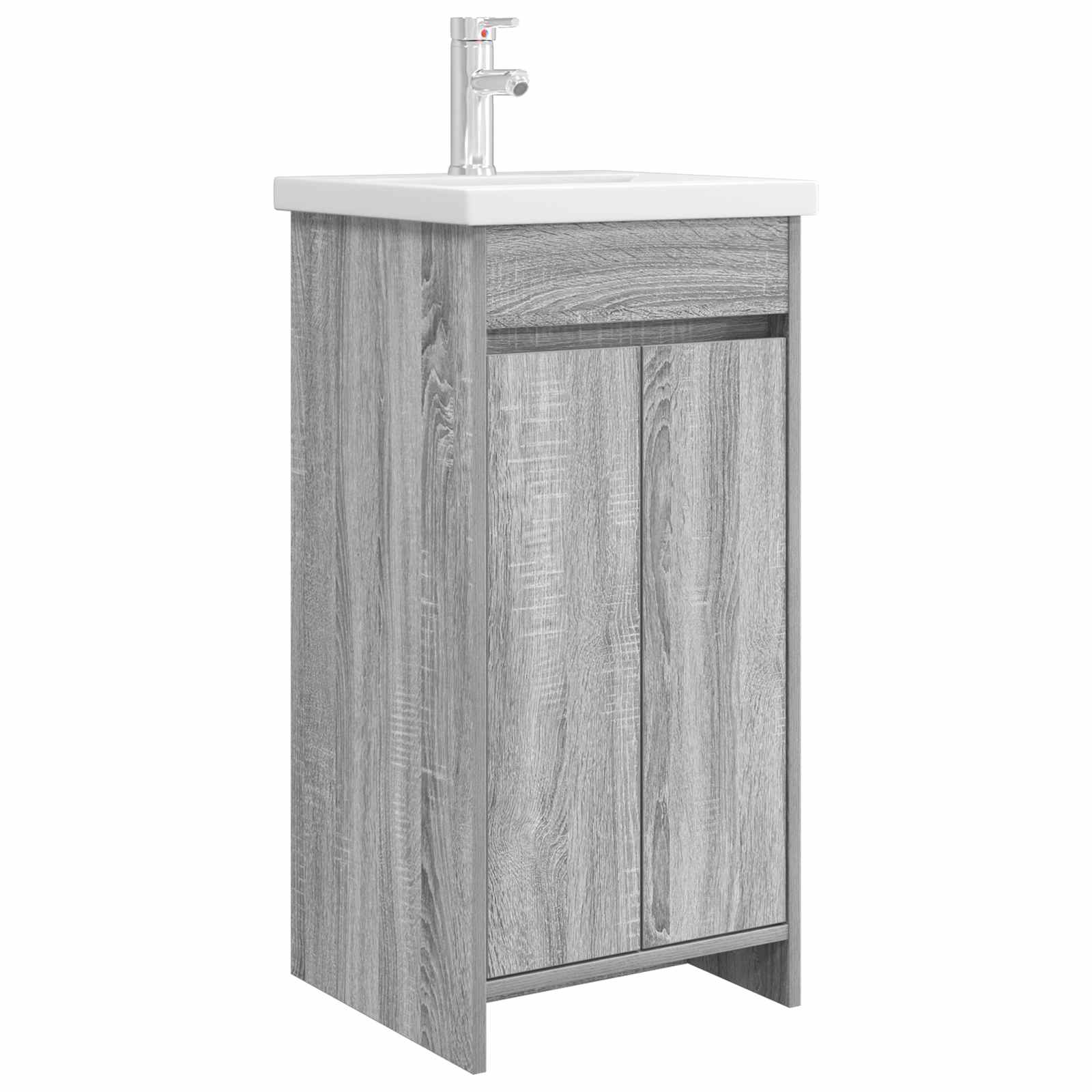 Kupaonski umivaonik s sudoperom Siva Sonoma 42 x 40 x 84,5 cm