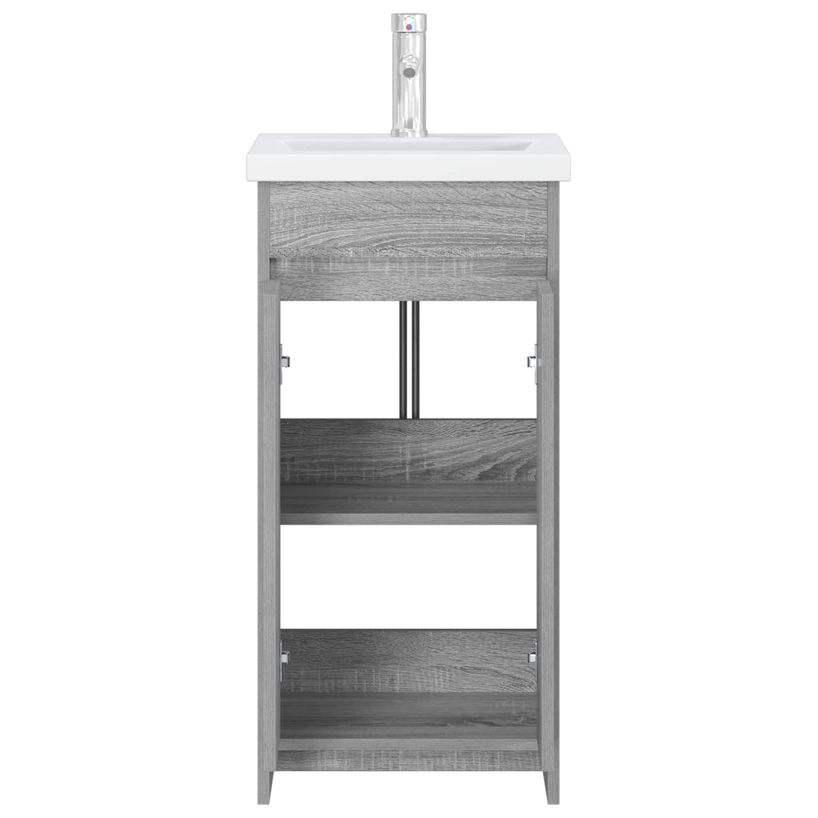 Kupaonski umivaonik s sudoperom Siva Sonoma 42 x 40 x 84,5 cm